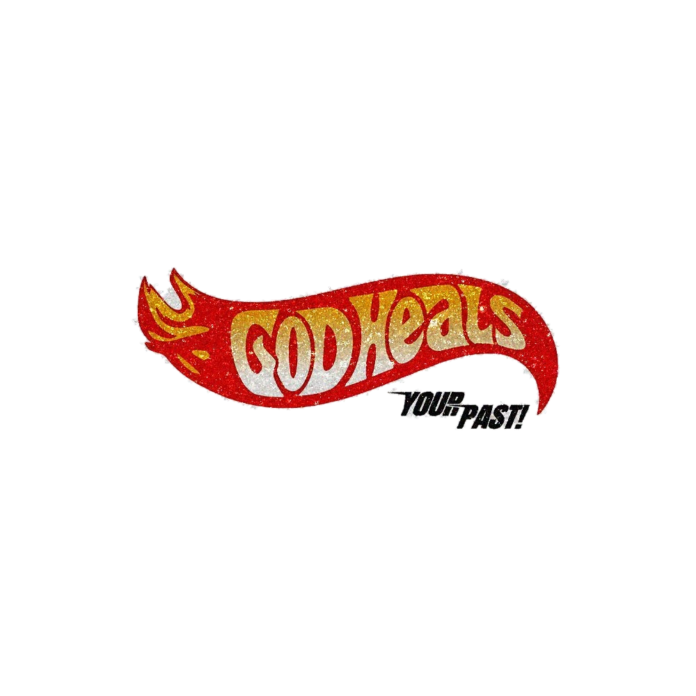 God Heals 0.1 Glitter Sticker